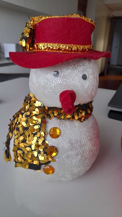 Boneco de neve decorativo natal