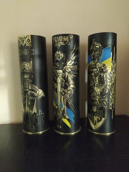 Гільзи сувенірні ручної роботи на подарунок аукціон як ваза