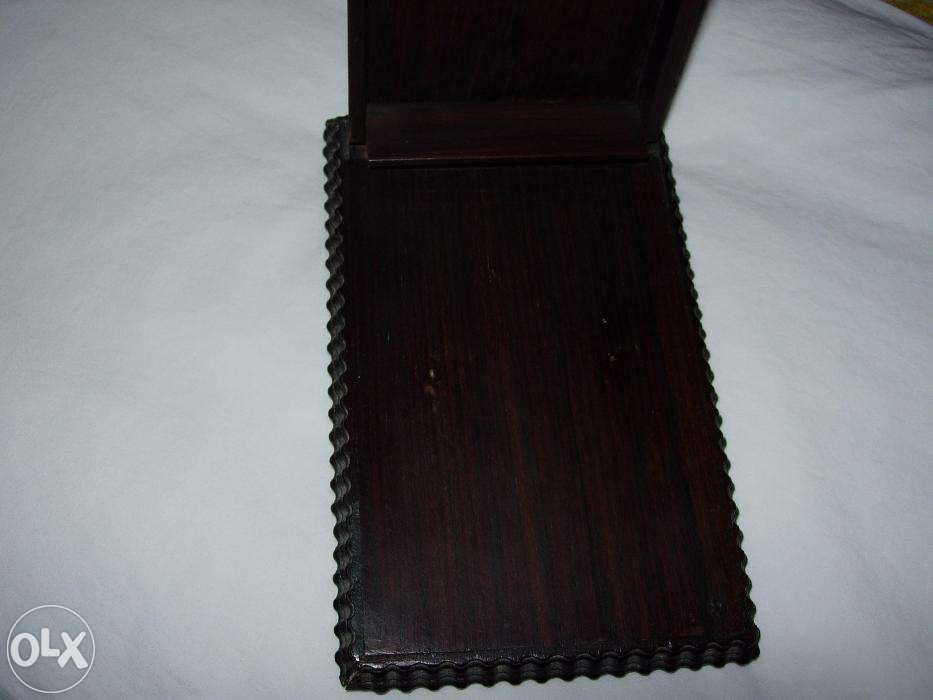 Porta Blocos em pau santo e prata