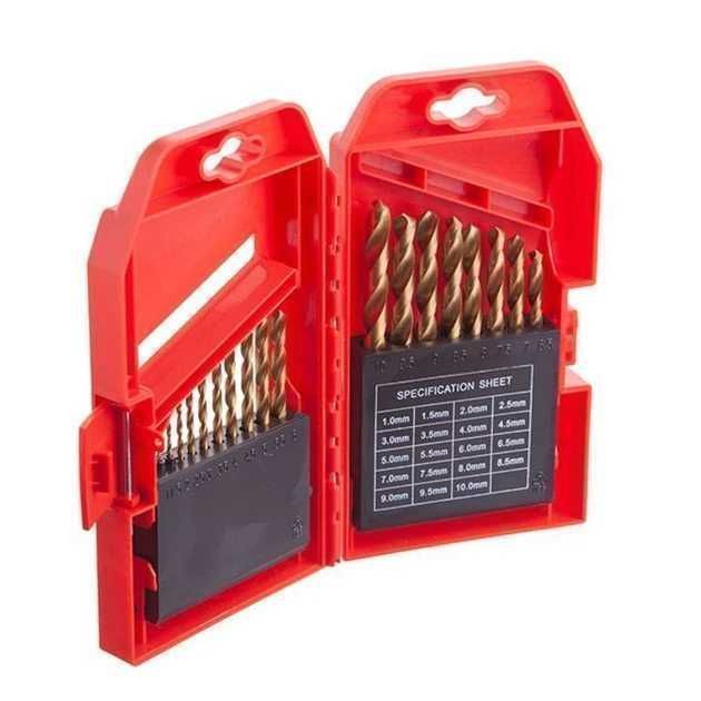 Набір свердел по металу HSS 19 шт (1.0-10.0) INTERTOOL SD-0119