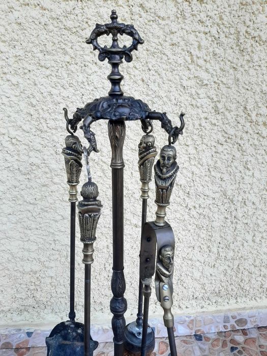 Conjunto de acessórios de lareira