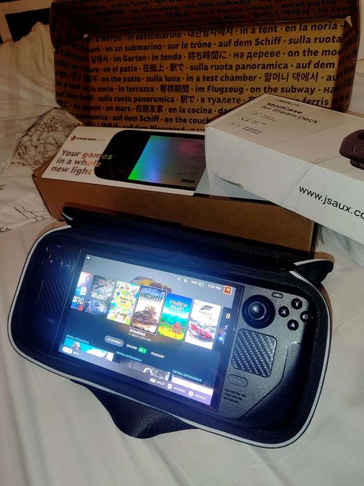 Steam Deck OLED 512 + JSAUX ModCase | Stan Idealny | Pełny zestaw