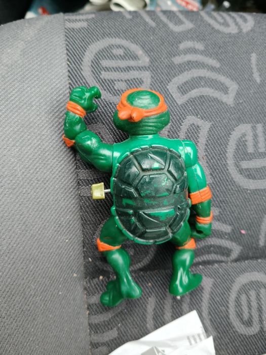 Zabytkowa figurka Żółwie Ninja Leonardo z 1989 r.figurka nakręcana