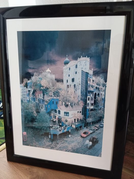 Obraz w drewnianej ramie 70 cm/92 cm