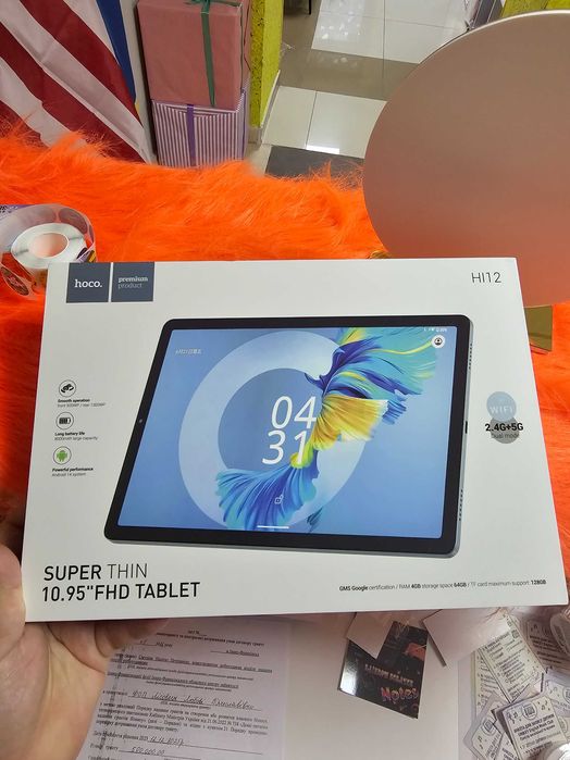 Hoco HI12 (4GB RAM / 64GB ROM, екран 10.95" FHD, Android 14 планшет