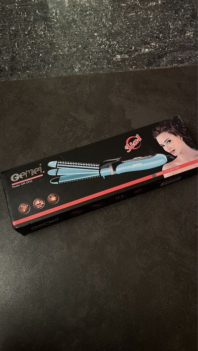 Плойка для волос Gemei выпрямитель 3в1 и гофре стайлер для волосся 3в1