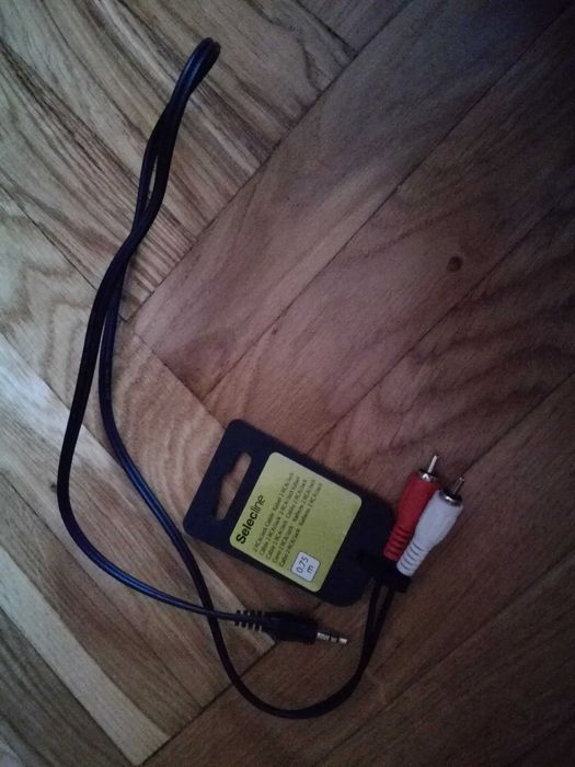 Kabel czarny 2RCA Jack