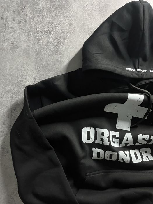 худи orgasm donor чорний худі архив vetements erd