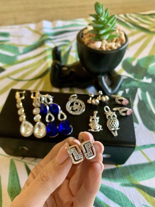 Підвіски срібло та біжутерія