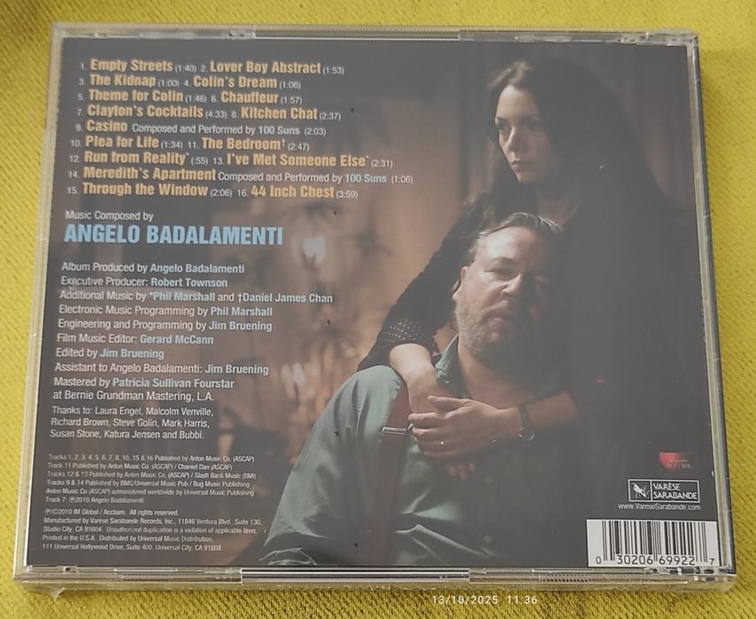 Angelo Badalamenti - 44 Inch Chest O.S.T. CD