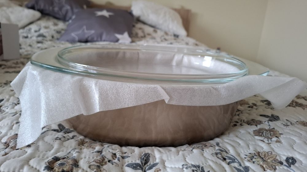 Naczynie żaroodporne szklane 3,5l  powłoka non-stick