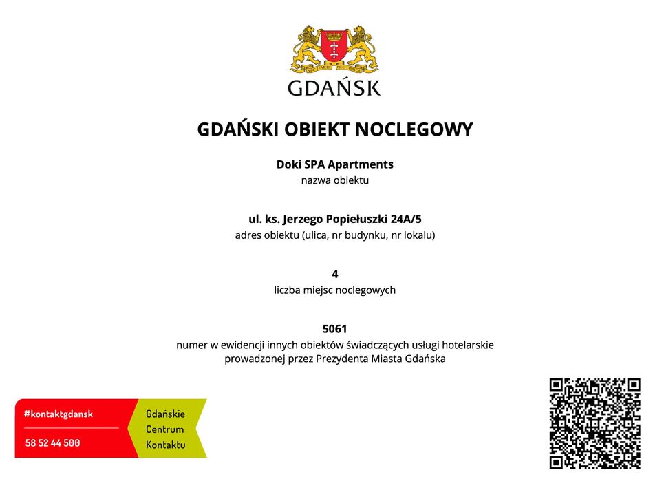 ApartamentSPA Jacuzzi BALI Gdańsk Stare Miasto