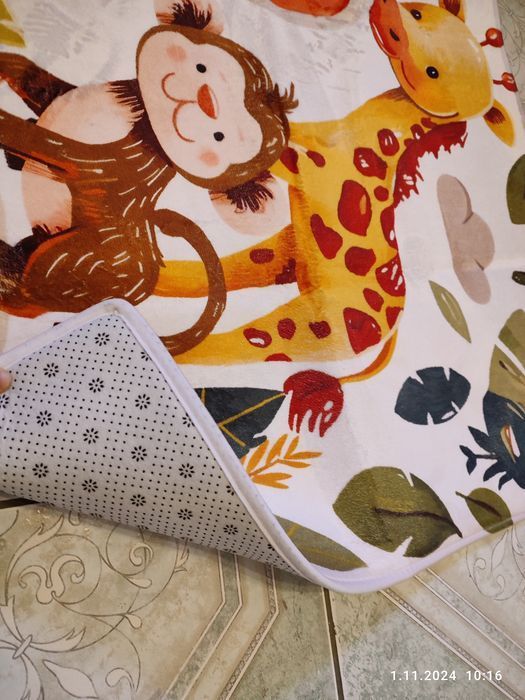Nowy dywan do pokoju dziecięcego Zwierzęta 80x120