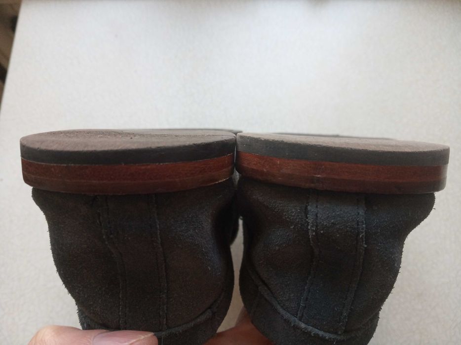 Кожаные туфли лоферы Clarks, размер 41EU, стелька 255 мм