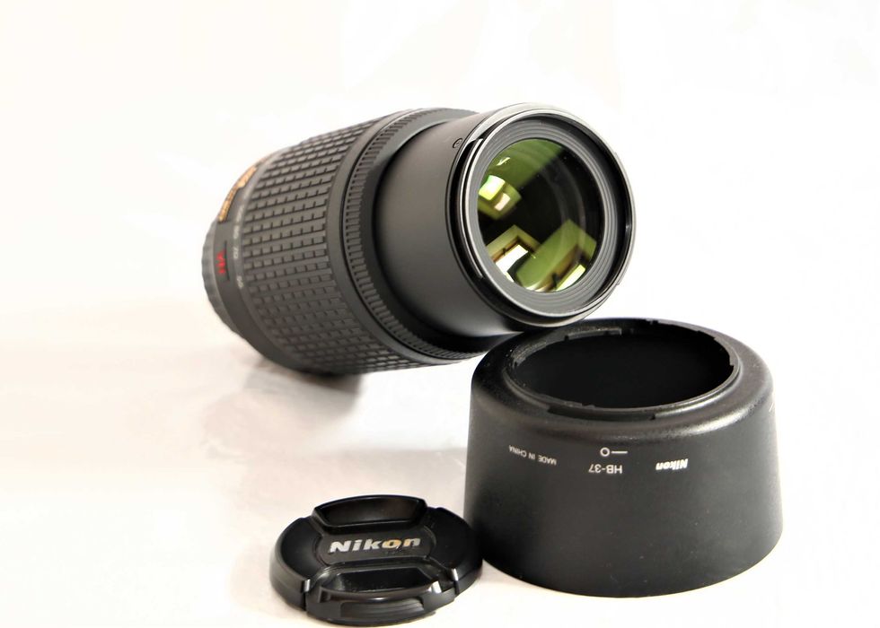Lente Nikon AF-S 55-200mm VR objetiva em boas condições