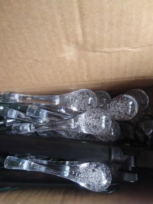 Girlanda solarna lampki krople 30 LED