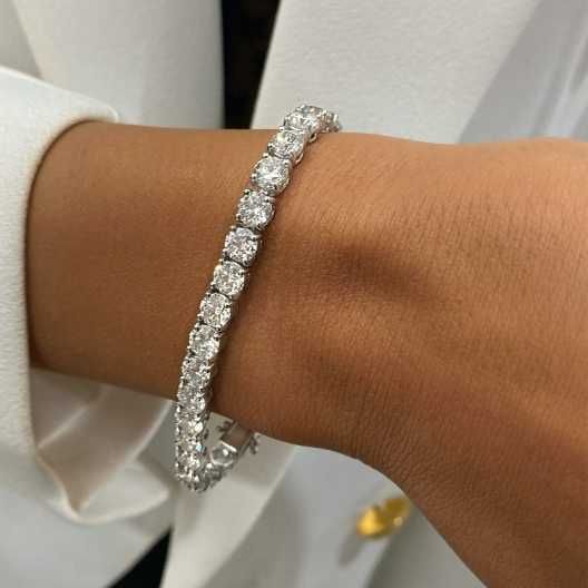 Bransoletka złota z diamentami po 0.50ct każdy kamień