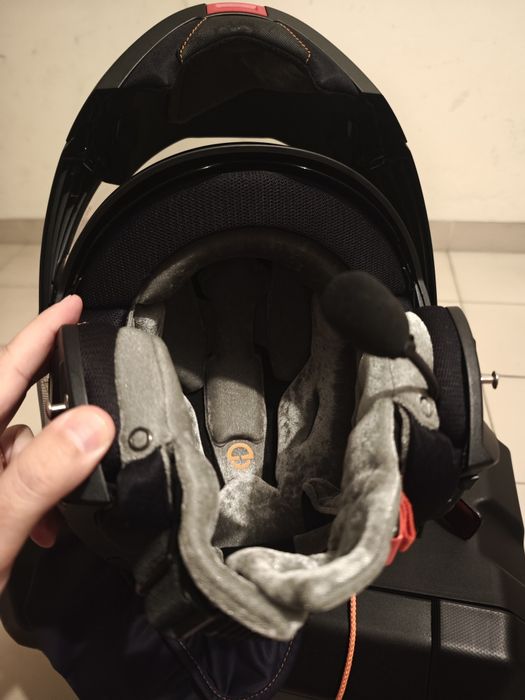 Capacete schuberth c4 pro/ intercomunicador sena