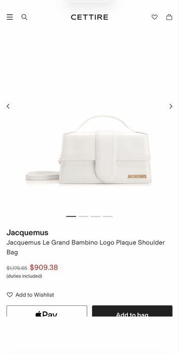 Сумка Jacquemus Оригінал