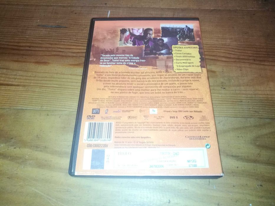 TSOTSI	DVD (legendado em Português)