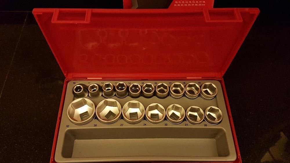 Tengtools Tool Set: 17-Piece 1/2" Socket Wrench Set (NEW)64552103794561123