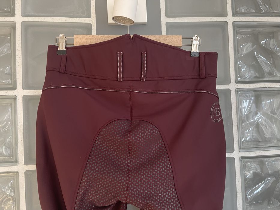 Zimowe bryczesy Felix Bühler softshell bordowe pełny lej 44 / 46
