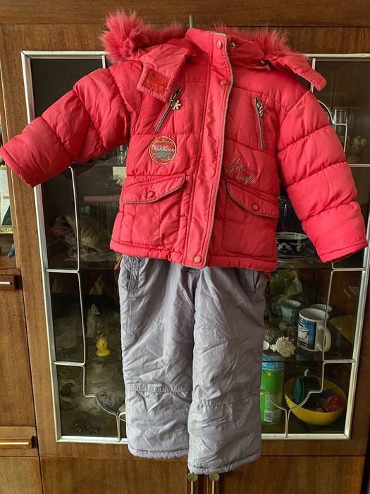 Зимова куртка комбінезон костюм комплект 86р.