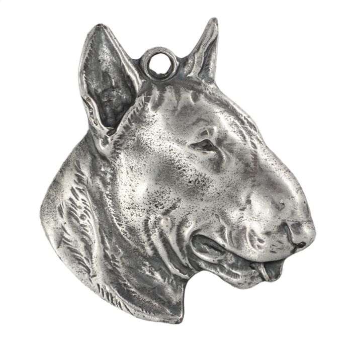 Bulterier brelok posrebrzany Art-Dog