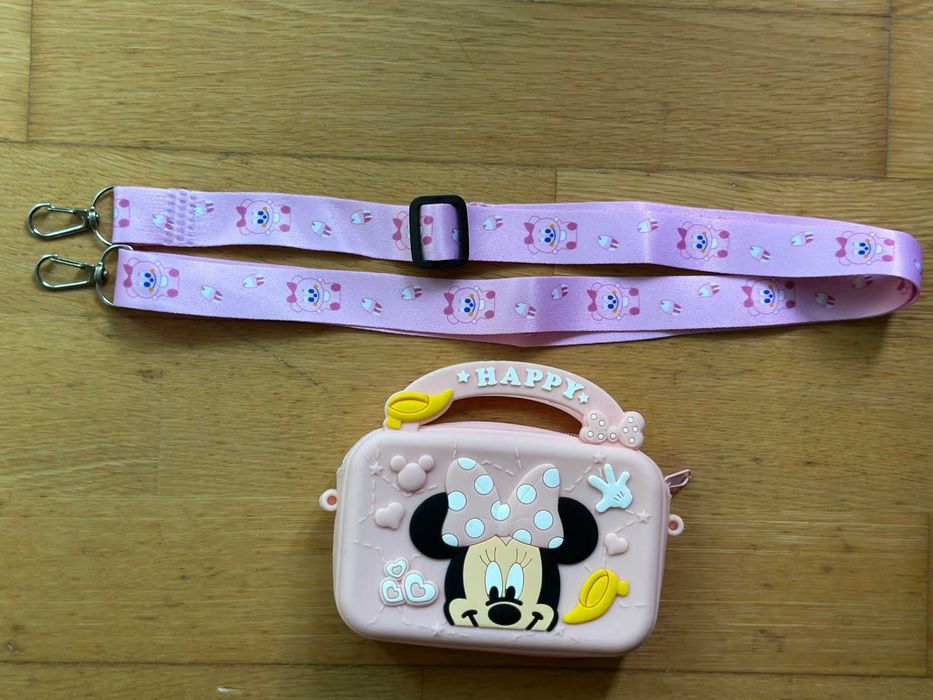 Malinha da Minnie - em silicone - Rosa - Nova!