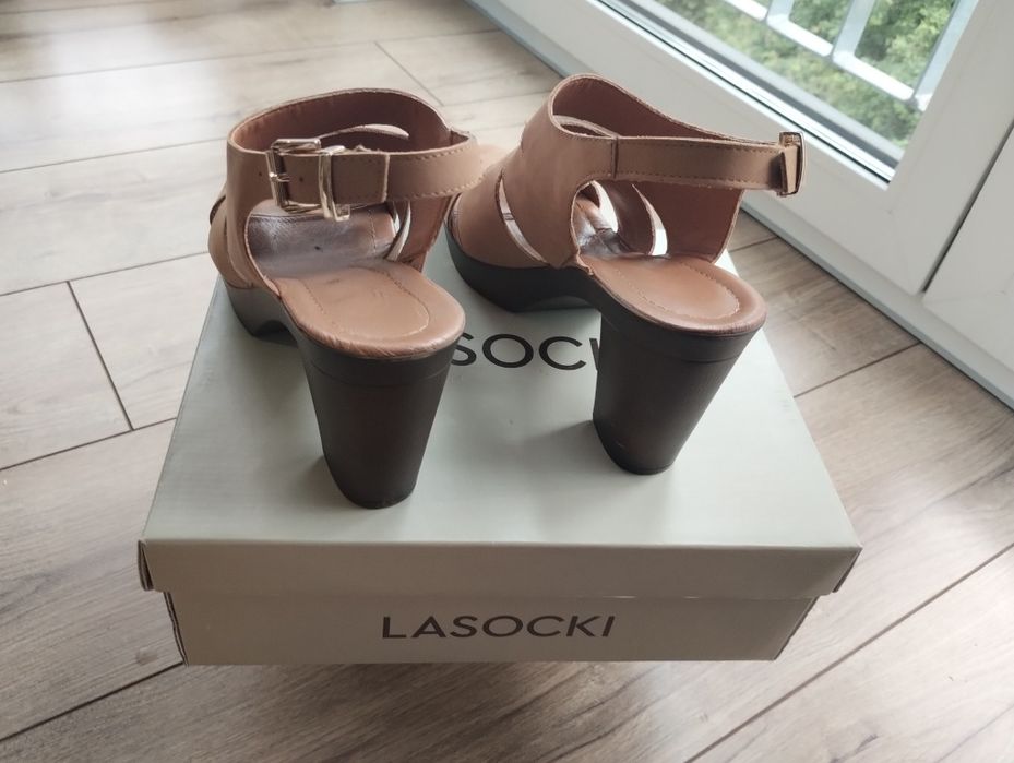 #buty #damskie #lasocki #41 #beżowe #obscas #skóra