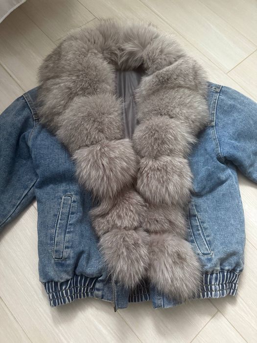 Стильна куртка для дівчат ,  мода тренд , розмір М-Л , Джинс, Ugg 39р