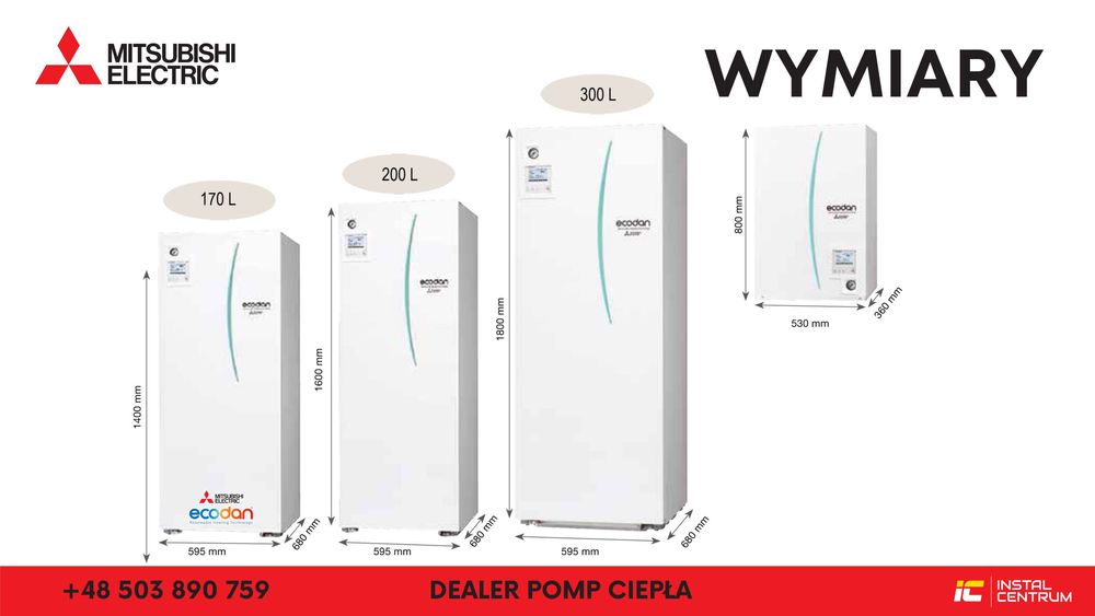 Pompa ciepła Mitsubishi Electric ECOINVERTER 8 KW DOSTĘPNE