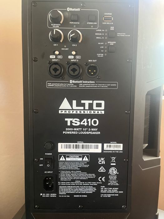Sistema de som Yamaha DXRmkII/Alto