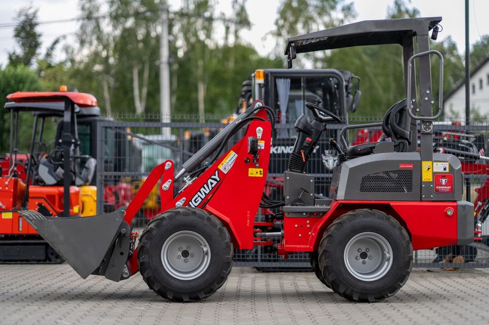 Ładowarka przegubowa silnik KUBOTA 1000 kg udźwig + łyżka + widły