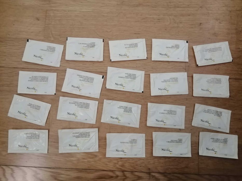 Diversas coleções Pacotes de Açúcar - Nicola