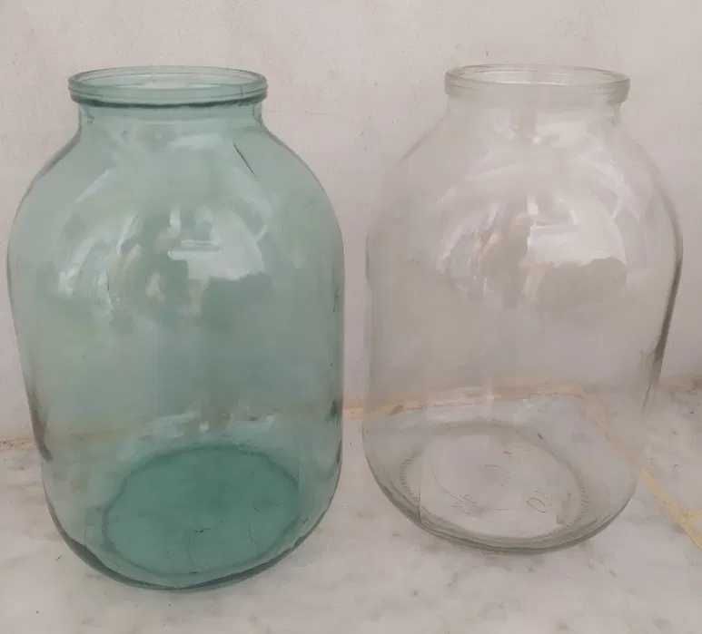 Скляні трилітрові банки б/у – недорого