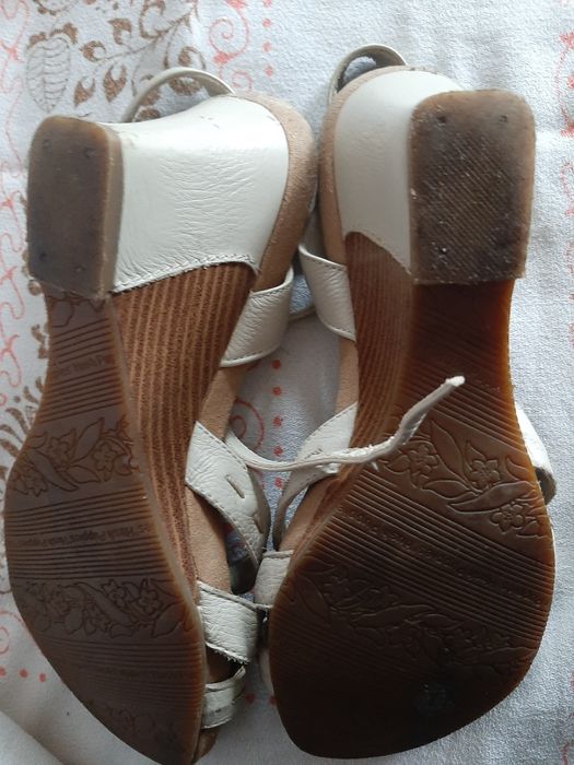 sandały damskie, na koturnie, obcas,  Hush Puppies