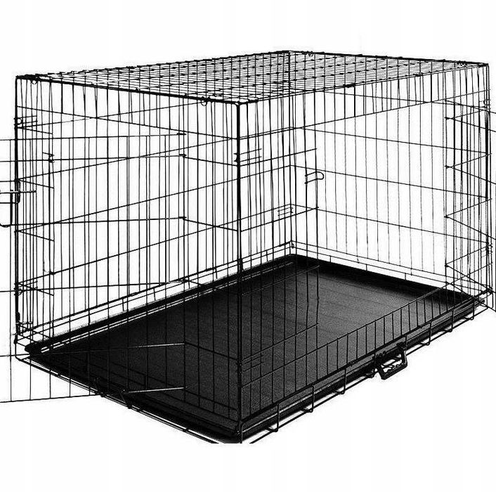 Klatka Dla Psa Kota Królika Zagroda Kojec Metalowy 61x42x49 - OKAZJA