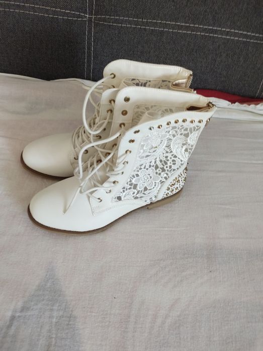 Kozaczki botki damskie siateczkowe