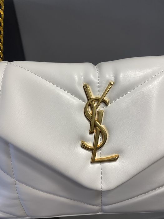 Saint laurent ysl torebka skóra naturalna