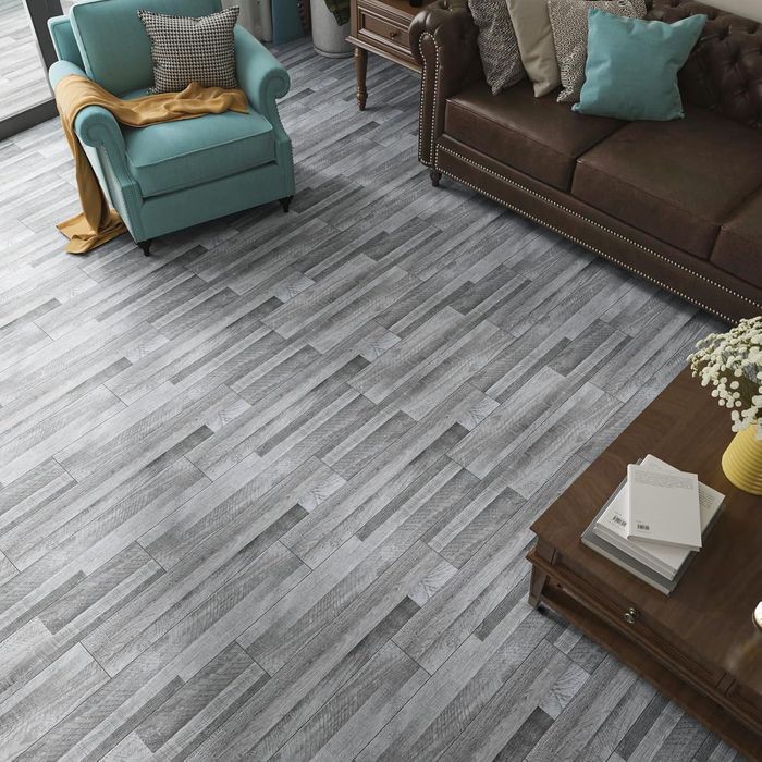 Panele podłogowe winylowe samoprzylepne 90x15cm szare