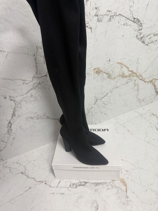 Kozaki za kolano Prima Moda czarne 38