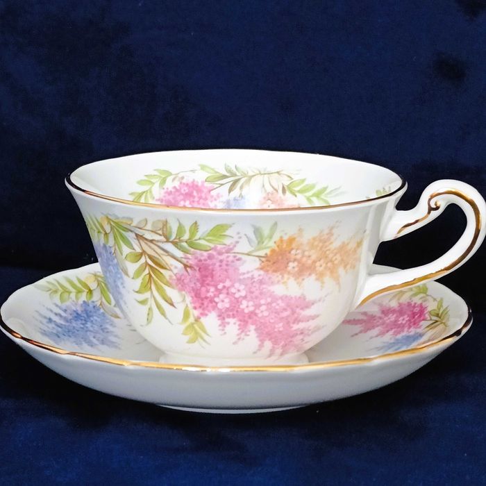 **DUO**filiżanka do herbaty porcelana Royal Chelsea 1945_1959