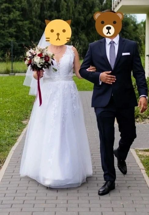 Piękna suknia ślubna rozm. 40