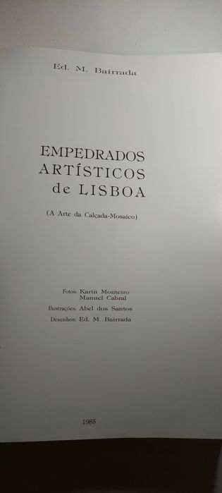 Empedrados Artísticos de Lisboa - Eduardo Martins Bairrada (1985)