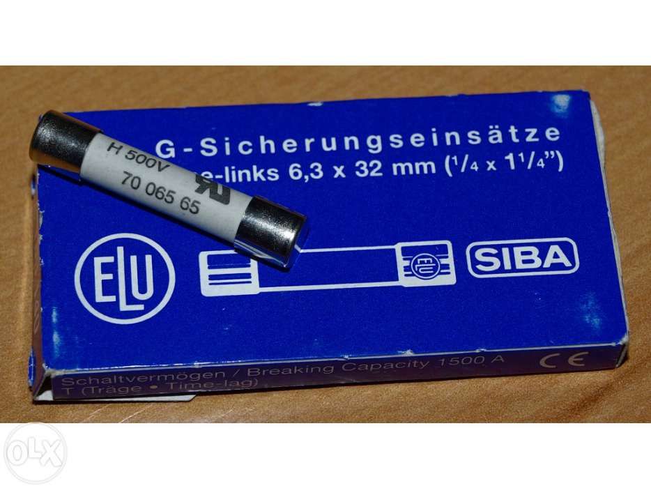 Fusivel 500v 2,5a, 6,3a 16a