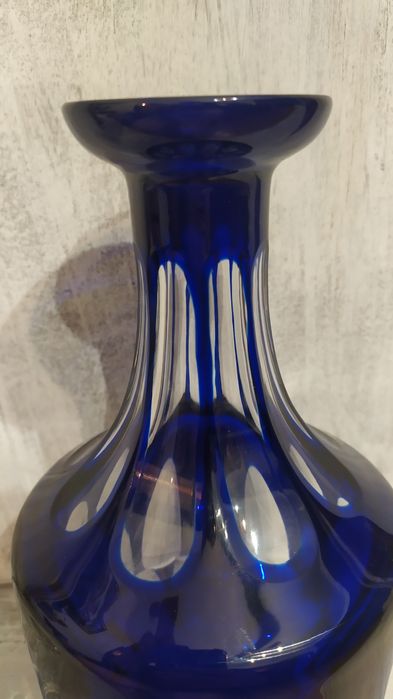 Karafka kryształowa i kufel