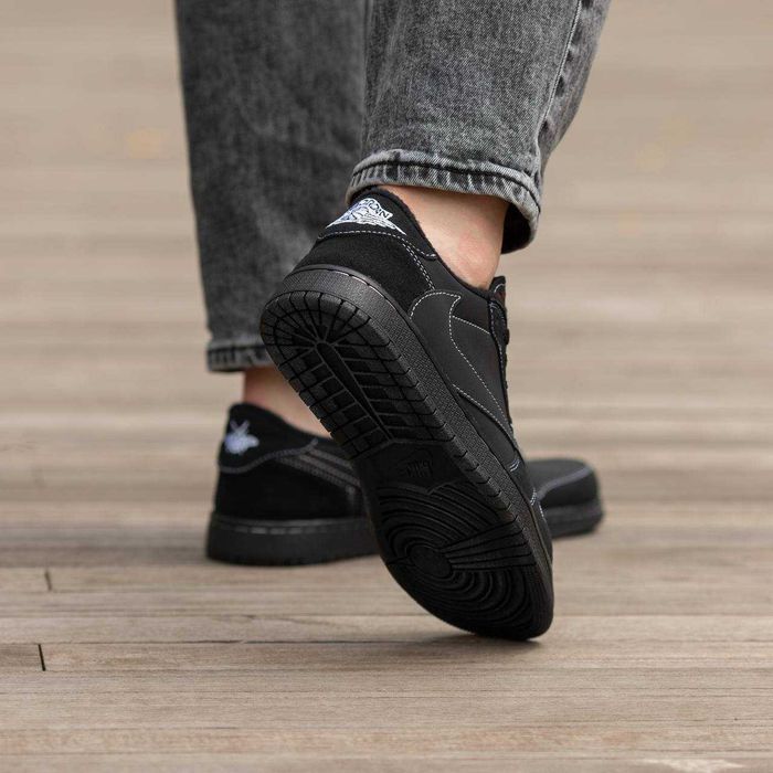 Кросівки Air Jordan Retro 1 Low x Travis Scott OG Black Phantom 36-45