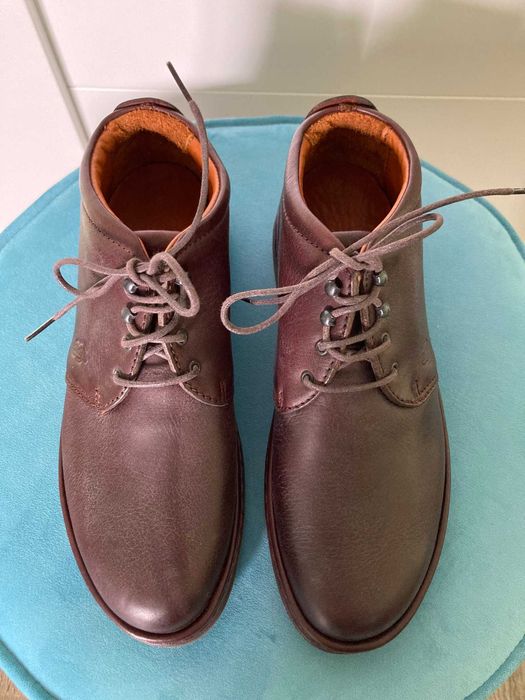 Nowe skórzane wygodne brązowe damskie buty Wolky USA vintage 37