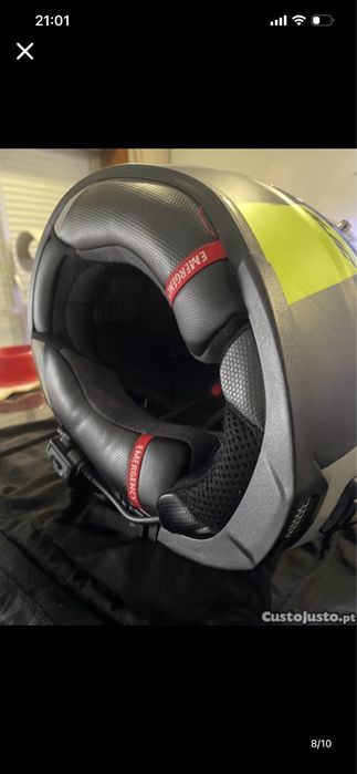 Capacete HJC com auricular